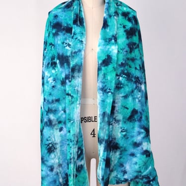 1990s Todd Oldham Velvet Ice Dye Shawl