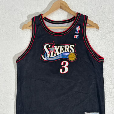 Sixers Allen Iverson Champion Youth Reversible Jersey Sz XL 18/20