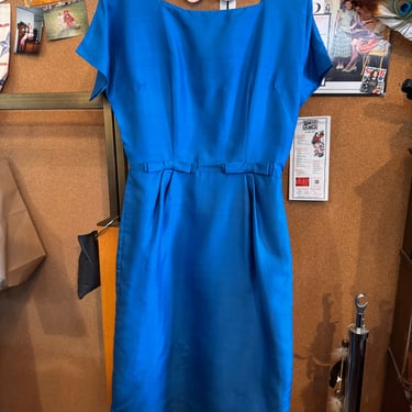 1950s Blue Dress with Bows