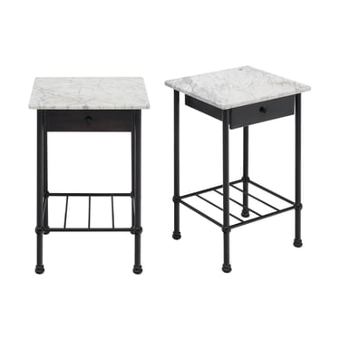 Art Deco Metal French Side Tables