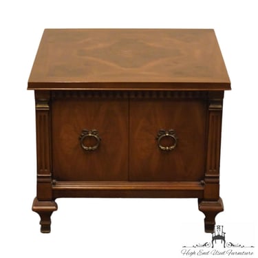 GORDON'S FINE FURNITURE Italian Neoclassical Tuscan Style 25" Accent Storage End Table 