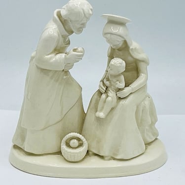 Antique Goebel Nativity Holy Family HX240 Baby Jesus Mary Joseph White - Chip Free 