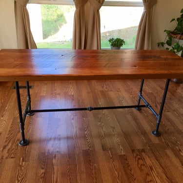 54" round table and L shaped desk 