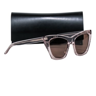 Yves Saint Laurent - Grey Transparent Cate Eye Sunglasses
