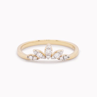 Diamond Petal Ring .13ct