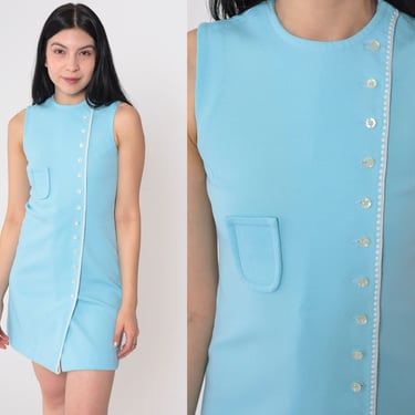 60s Mod Mini Dress Pea Green Dress 60s | Shop Exile - Tucson, AZ