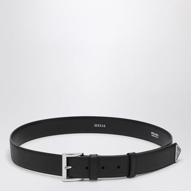 Prada Black Saffiano Leather Belt Men