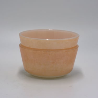 vintage Fire King peach lustre custard cups set of two 