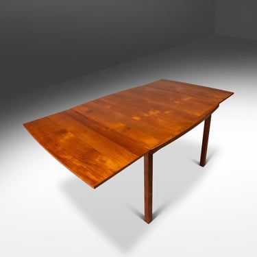 Mid-Century Scandinavian Modern Expansion Dining Table w/ Stow-in-Table Leaves in Teak by D-SCAN, c. 1970's 