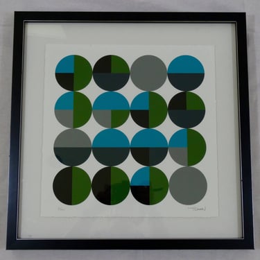 Abstract Art Circle by Tilman Zitzmann Signed Giclee Modern, Geometric - Camino Collective 