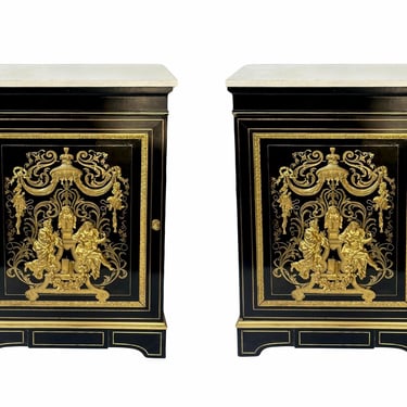 Pair of Napoleon III Cabinets in the Manner of Mathieu Béfort