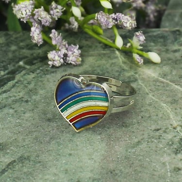 Everyone Loves a Rainbow Heart Mood Ring