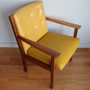 Mid Century Walnut Armchair by Johnson Chair Company 