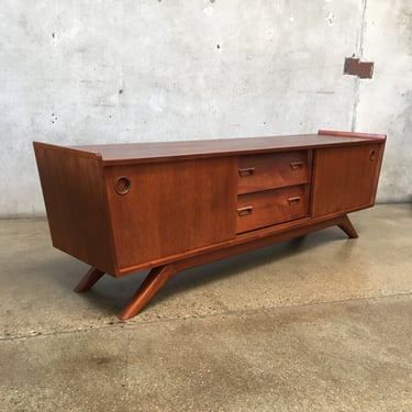 Mid Century Modern Long And Low Credenza And Media Center