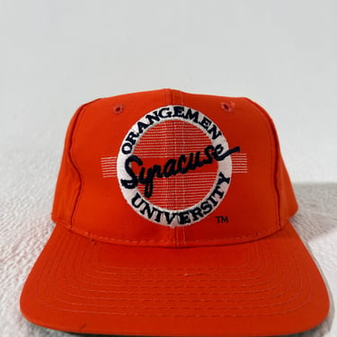 Vintage Orange NCAA Syracuse Orangemen The Game Circle Logo Twill Snapback Dead stock W/T Tags