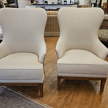 A.R.T. Furniture Pair of 'Logan' Wingback Chairs