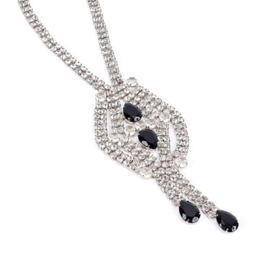 Crystal Diamond Drop Necklace