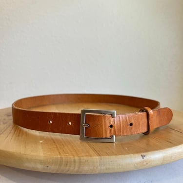 Y2K Mossimo Tan Genuine Leather Silver Buckle | so good  display picture 3