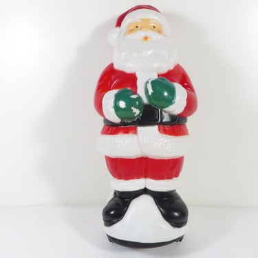 Vintage Christmas Santa Claus Blow Mold - Empire Plastic Path Light Topper Christmas 