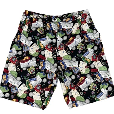 Men’s Loudmouth Print All Over Golf Shorts Sz 40 Excellent Condition