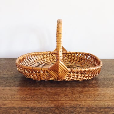 Vintage Woven Wicker Basket 