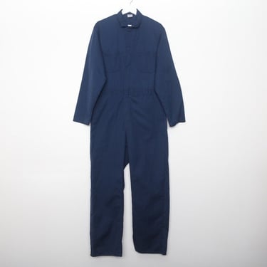 vintage NAVY blue coveralls grunge 1990s y2k WORK WEAR overalls -- size medium/large 