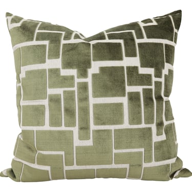 Labyrinthe Olive Pillow