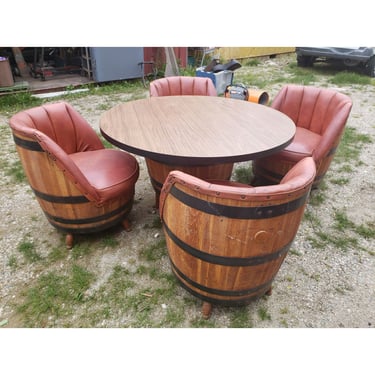 Whiskey barrel deals furniture for sale