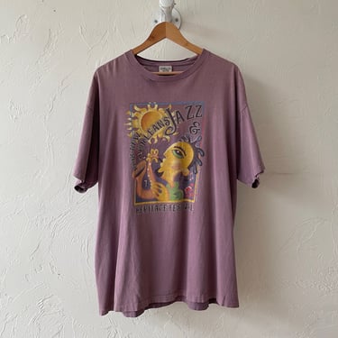 Vintage 1998 Purple New Orleans Festival T-Shirt L/XL