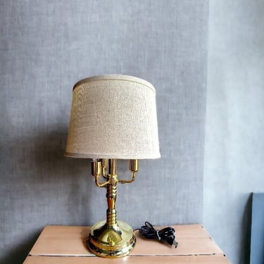 VINTAGE Brass touch table lamp Elegant vintage touch bedside lamp French country vintage touch table light Classic touch sensor desk lamp 