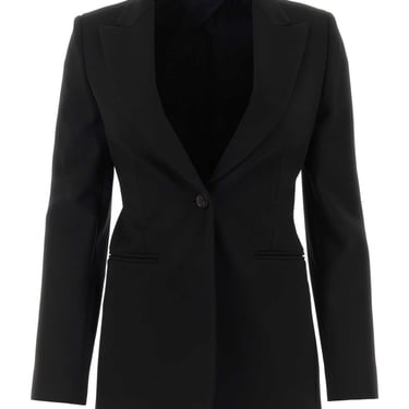 Max Mara Women Black Stretch Viscose Blend Circeo Blazer