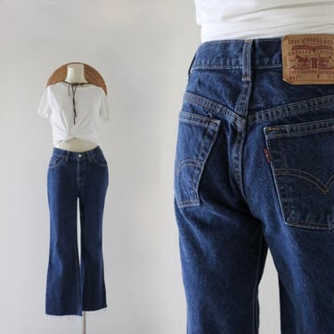 worrrrn Levi's USA red tab 517 slim bootcut jeans - 27.5 