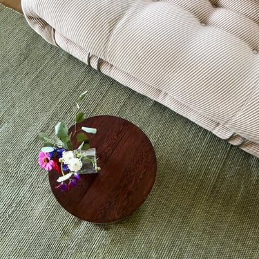 Hand-Woven Pea Green Wool Textured Rug by Home Union