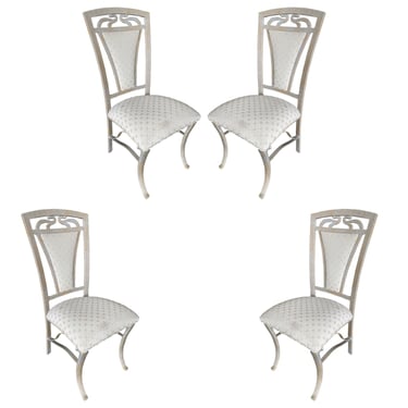 High Style Formal Dinning Steel Side Chair, Set of 4 