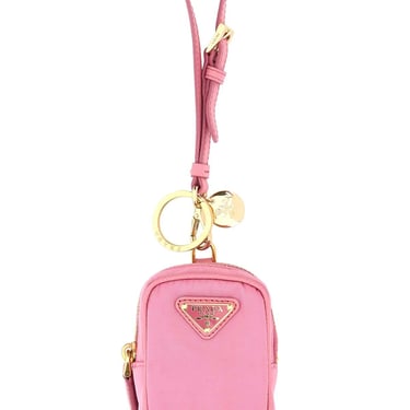 Prada Women Pink Re-Nylon Re-Edition 1978 Key Ring