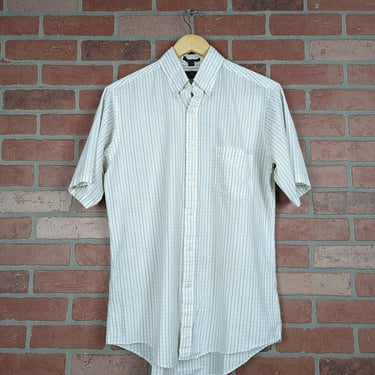 Vintage 80s 417 Van Heusen ORIGINAL Button Down Work Shirt - Large 