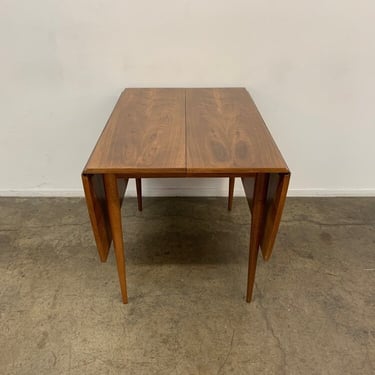 Mid Century Walnut Dining Table with Leaf Extension 