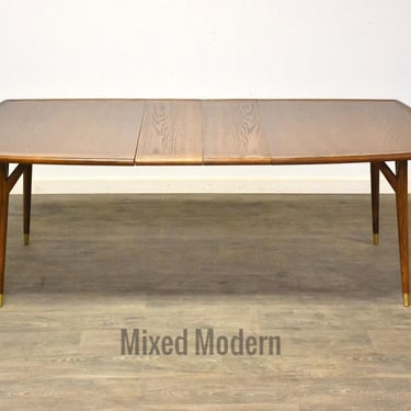 Chesnut MCM Extendable Dining Table 