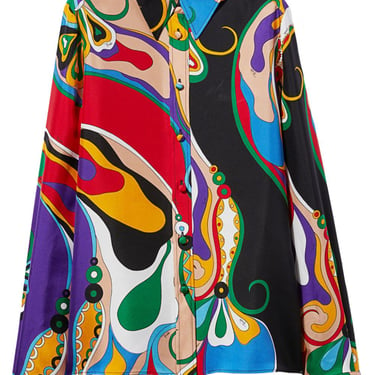 Pucci Women Printed Silk Shirt