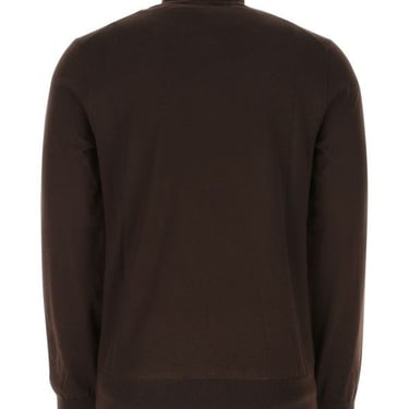 DOLCE &amp; GABBANA MAN Dark Brown Cashmere Blend Sweater