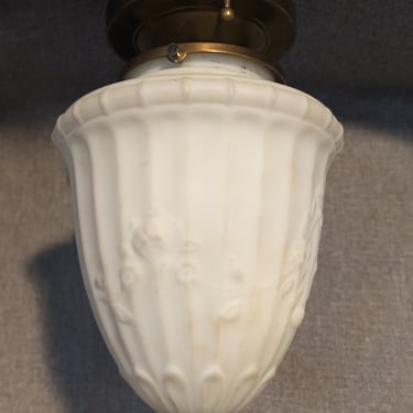 Victorian Style Semi Flush Acorn Light