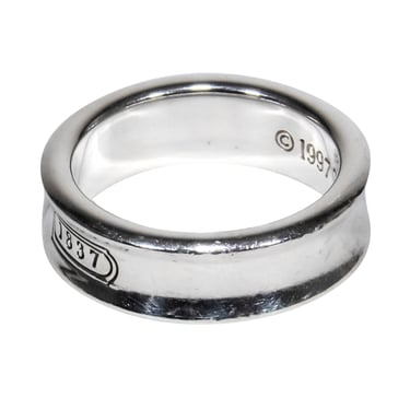 Tiffany & Co. - Sterling Silver Banded Ring w/ Logo
