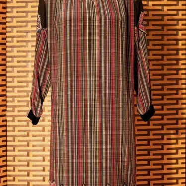 Mila Schon printed silk smock dress 