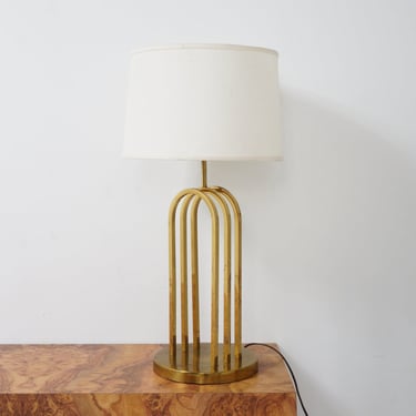 Brass Table Lamp, 1970s 