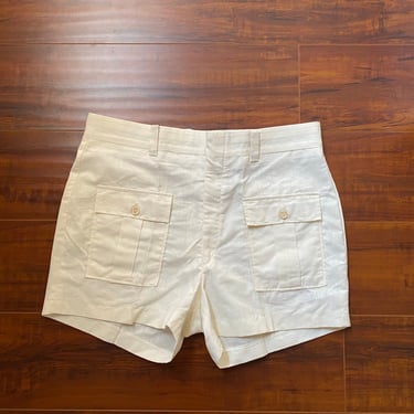Vintage 1970’s Mens White Shorts 