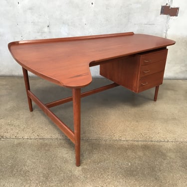 Vintage Mid Century Arne Vodder Boomerang Desk B0-85