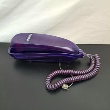 Vintage Y2K Purple Clear Landline Phone 