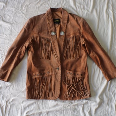 ジャケット・アウター 70s PIONEER WEAR western fringe jacket 1970's Pioneer Wear Brown Suede Fringe Jacket Made in USA