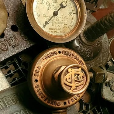 Antique Champion Beer Pump & Supplies Cleveland Faucet Co Gas Regulator c1899