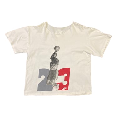 (XL) Vintage White Michael Jordan Nike T-Shirt 032222 JF
